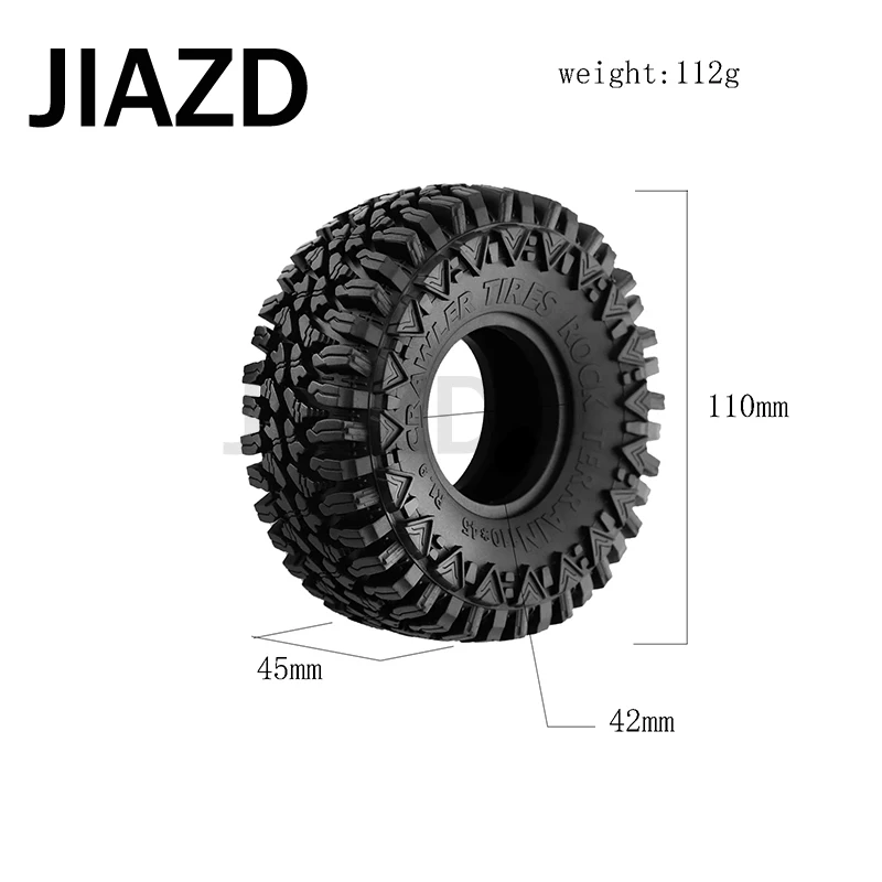 Kenmerken: 1.9 "Modder Terrein Banden Diep En Agressief Lug Patroon Gevormd In De Super Zachte Compound Geweldige Grip En De Perf