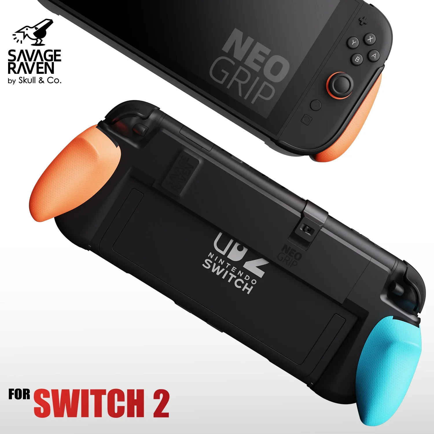 Savage Raven by Skull & Co. NeoGrip バンドル MaxCarry ケース カバー 保護ケース 収納バッグ Nintendo Switch 2用