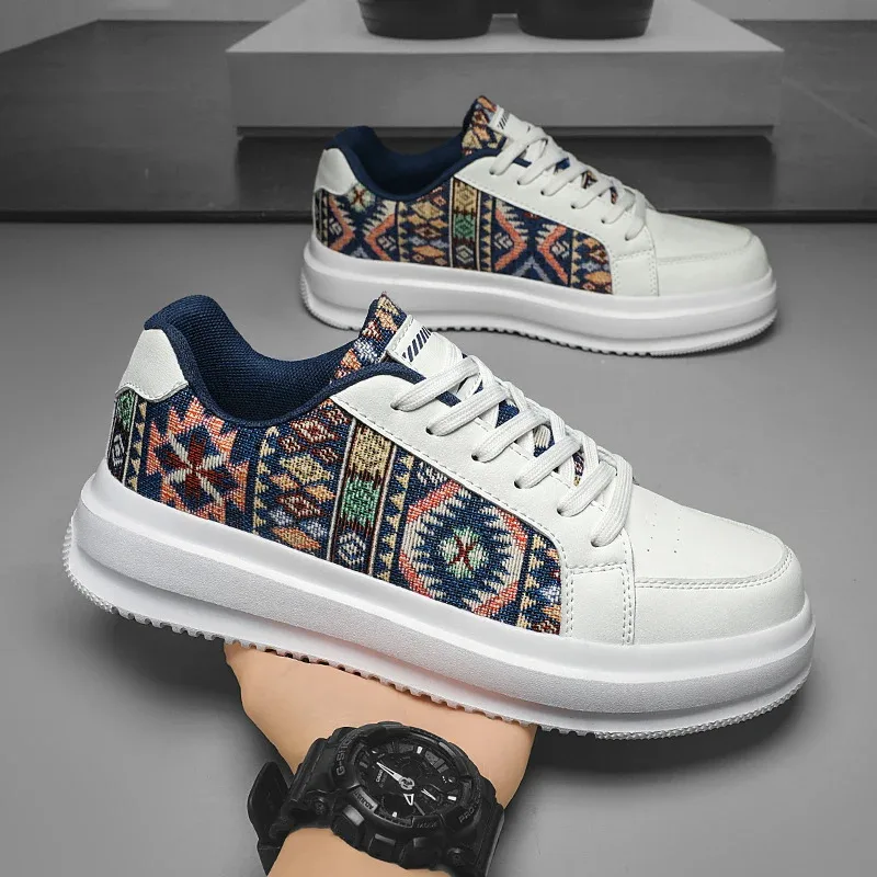 

New Casual sneakers men's large-sized 47 casual sports shoes, anti-slip height-increasing vulcanized men's shoes