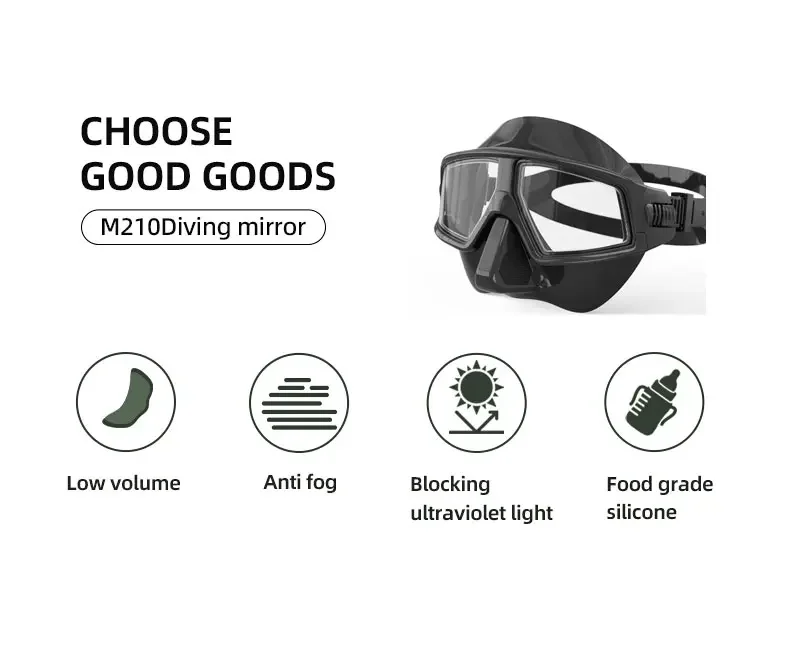 Professionelles Tauchmasken-Set für Erwachsene – HD-Antibeschlaglinsen, UV-Schutz, verstellbare Schnorchel- und Schwimmbrille für Taucher – Detail 2