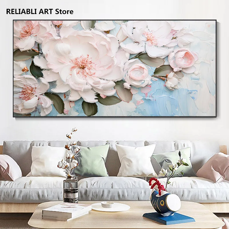 

Abstract Texture Floral Oil Painting On Canvas,Color Flowers Poster,Bedroom Decor Painting,Wall Art Picture Home Decor Unframed