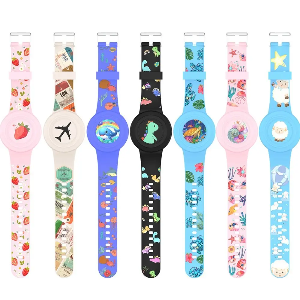 Silicone Kids Bracelet Waterproof Bracelet Holder Child Wristband Tracker Accessories Replacement for Apple Airtag