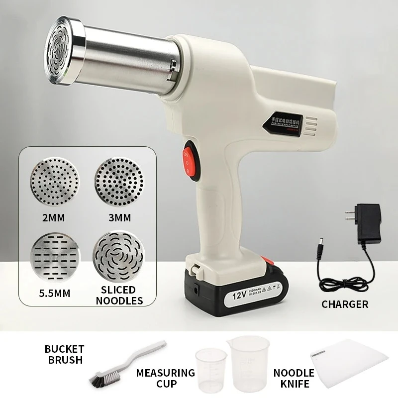 Household Small Automatic Noodle Press Handheld rechargeable noodle making machine 1500mAh large capacity battery