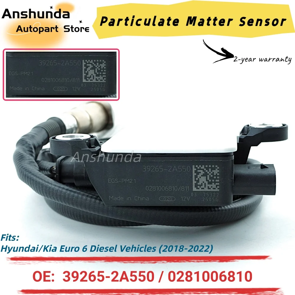 

39265-2A550 High Precision PM Sensor 392652A550 0281006810 For Hyundai Kia Euro 6