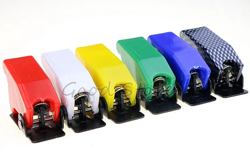 1PCS Auto Car Boat Truck Illuminated Led Toggle Switch\'s Safety Aircraft Flip Up Cover Guard Red Blue Green Yellow White