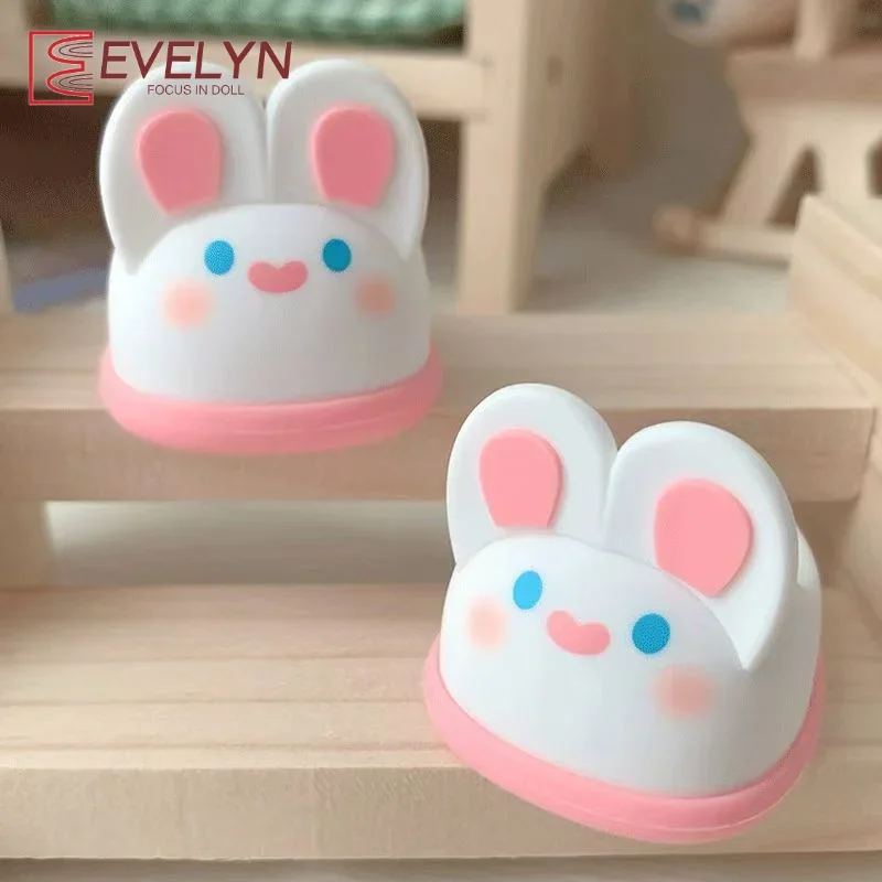 Evelyn（Doll）For 20cm Love and Deepspace Macaron Vinyl Doll Rubber Slippers Shark Lion Dance Style Decoration Accessories