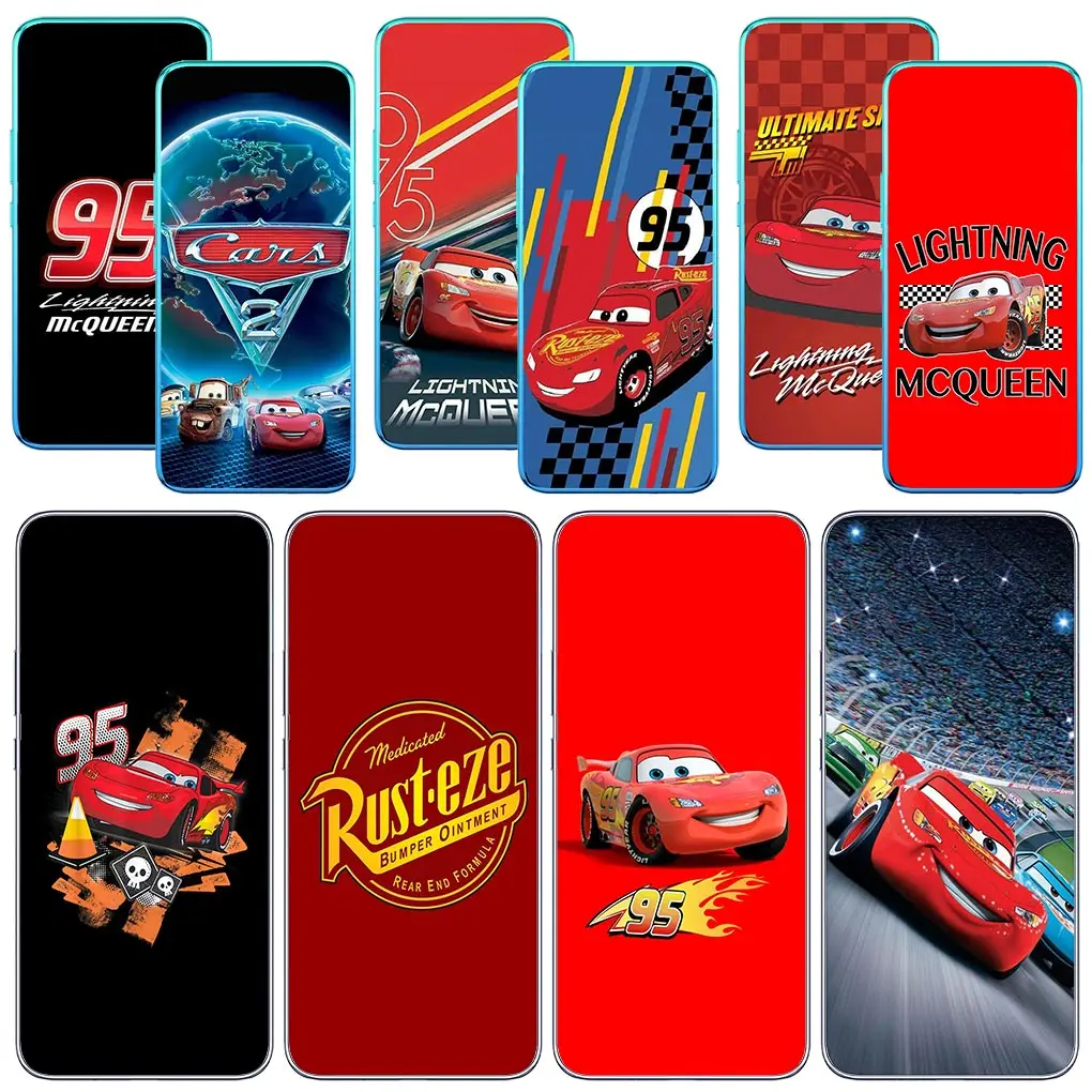 Cars 95 Lightning McQueen for Motorola Moto Edge 40 50 Pro 30 Ultra neo 20 One Fusion G200 E22 E40 E30 E22I Phone Cover Case