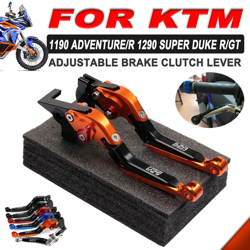 Dla KTM 1290 Super Adventure R T S dla KTM 1190 Adventure R akcesoria motocyklowe regulowany uchwyt składane dźwignie hamulcowe sprzęgła
