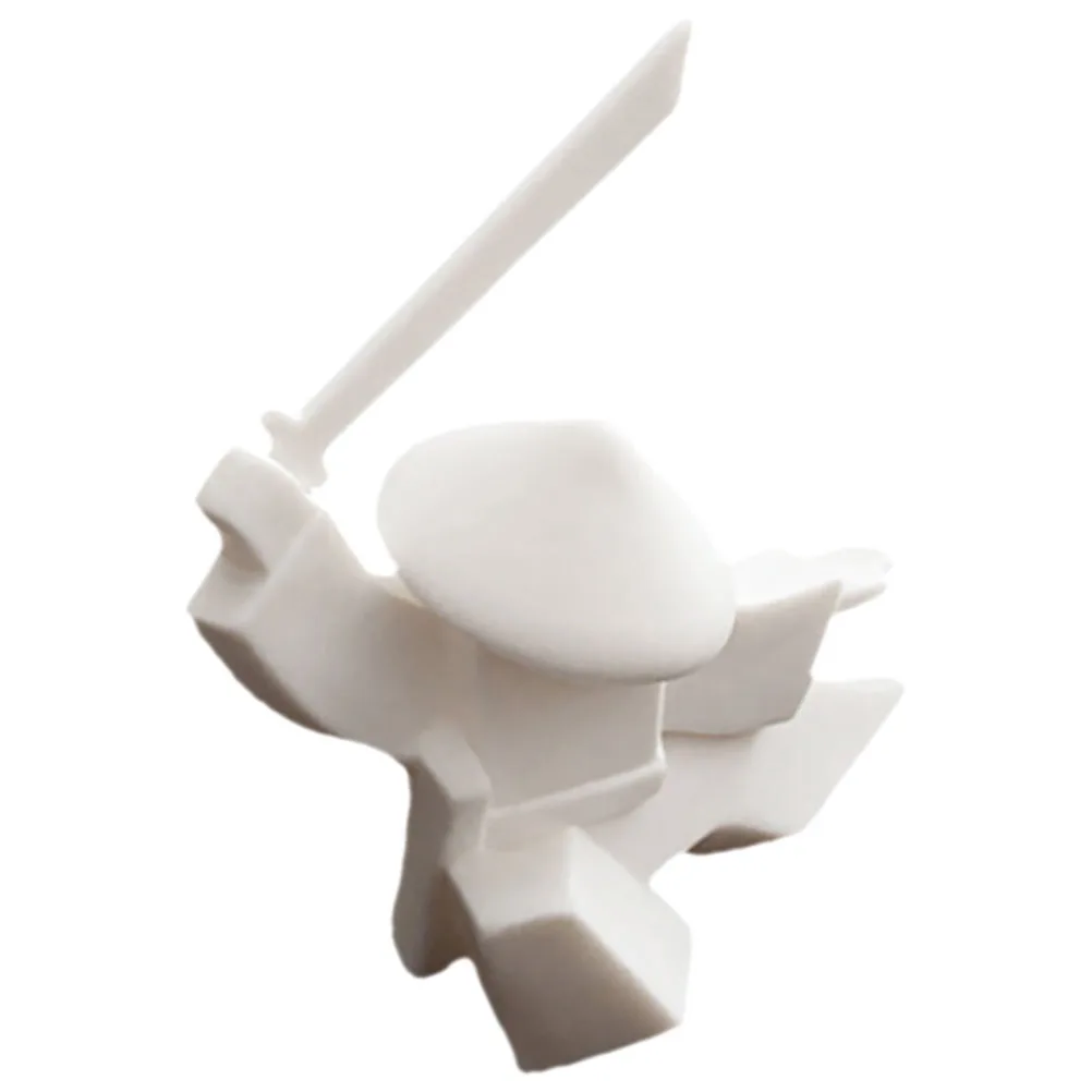 

Ceramic Samurai Incense Holder Creative Chinese Incense Stick Holder for Living Room Study Office