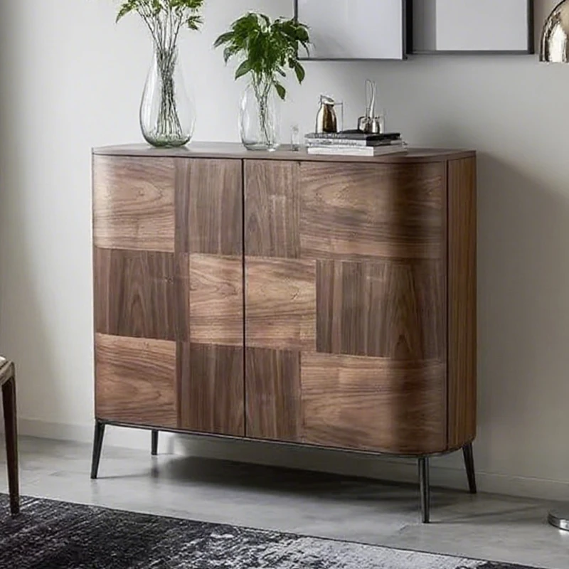 LH solid wood dining side tea cabinet living room simple locker entrance cabinet