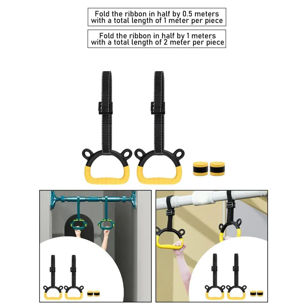 Gymnastic Rings Training Rings for Children Adults Indoor Outdoor Calisthenics