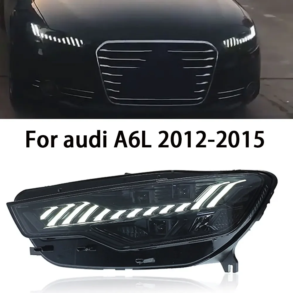 

Car Accessories Head Lamp For Audi A6 Headlights 2012 2013 2014 2015 Upgrade A7 Styling LED Headlight DRL Singal Light Assembly