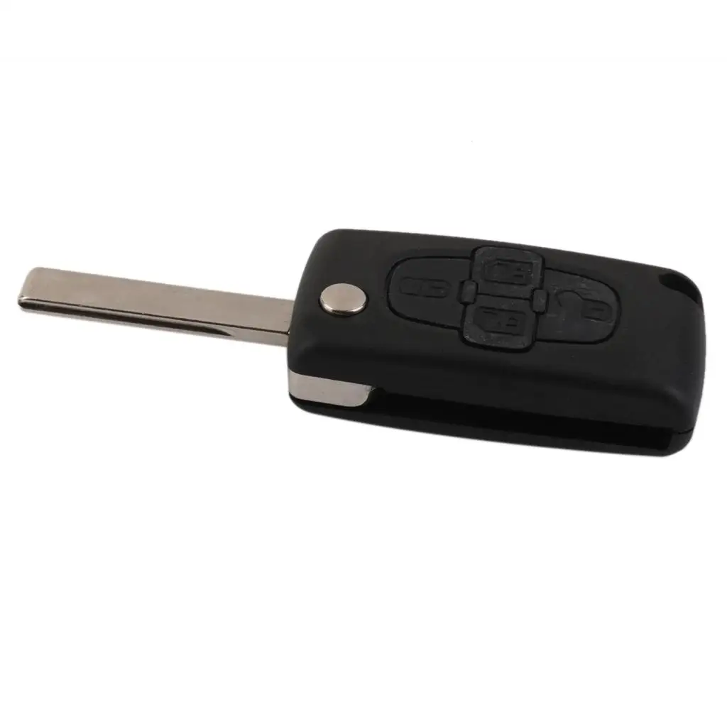 Universal 4 Button Remote Key Case Shell Nylon Rubber for Peugeot 1007 Citroen C8 Car Garage Entry