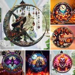 Gorgeous Witch Acrylic Window Decoration-Colored Glass Effect,Suncatcher,Halloween Sign,Home,Garden,Outdoor,housewarming Gifts