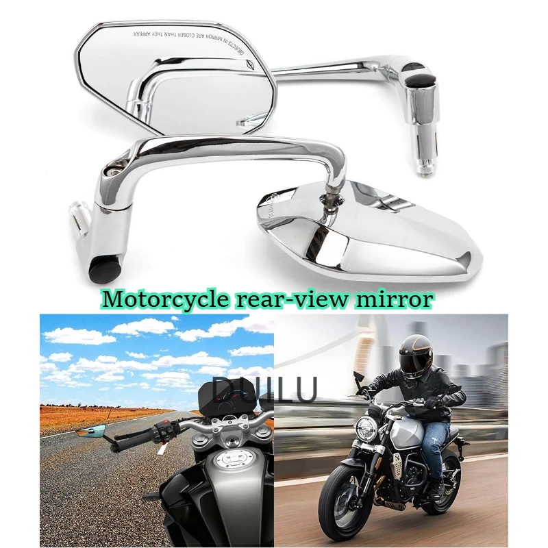 

Brand New For Harley Davidson Handle Rearview Mirror Aluminum General Motorcycle Side Rearview Mirrors HD Vision Spare Parts