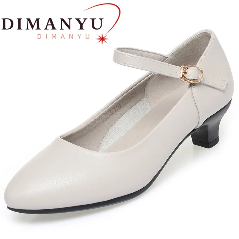 

DIMANYU Women's Office Shoes 2025 Autumn New Professional Work Shoes Women Commuting Heel Mom Shoes Women