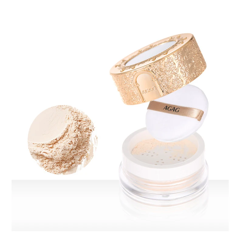 AGAG Long-Lasting Loose Powder Waterproof And Sweatproof Concealer Natural Clear Setting Powder Maquillage