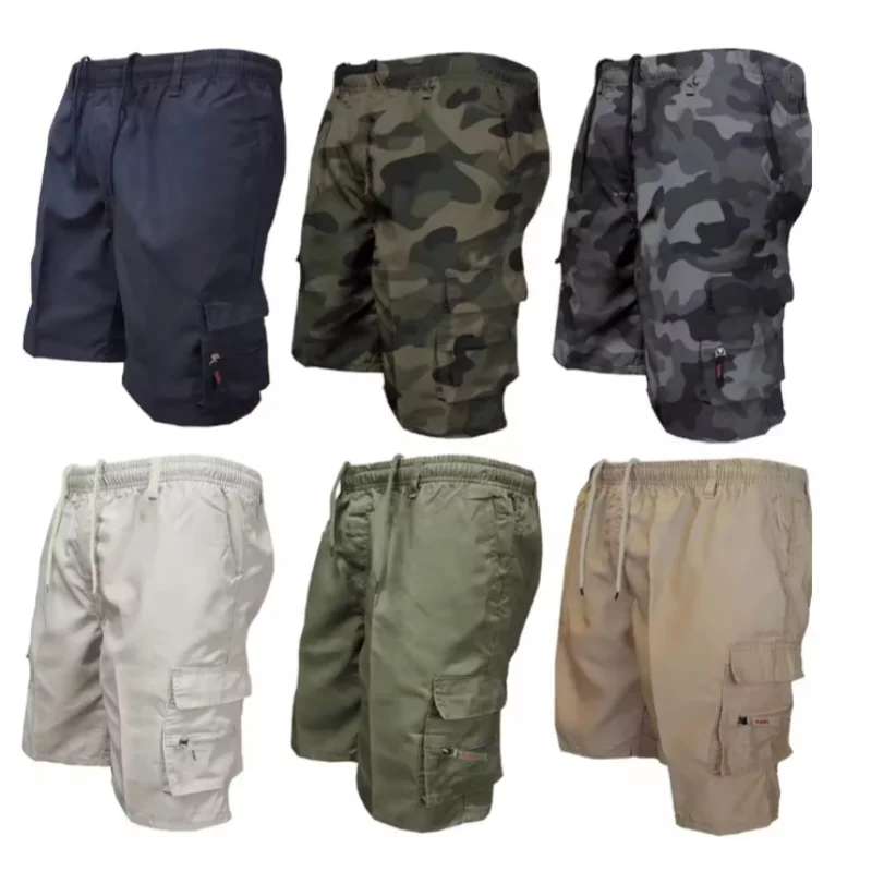 Men Military Tactical Shorts Summer Loose Casual Cargo Shorts Multi Pocket Outdoor Jogging Sweatpants Hiking Pants