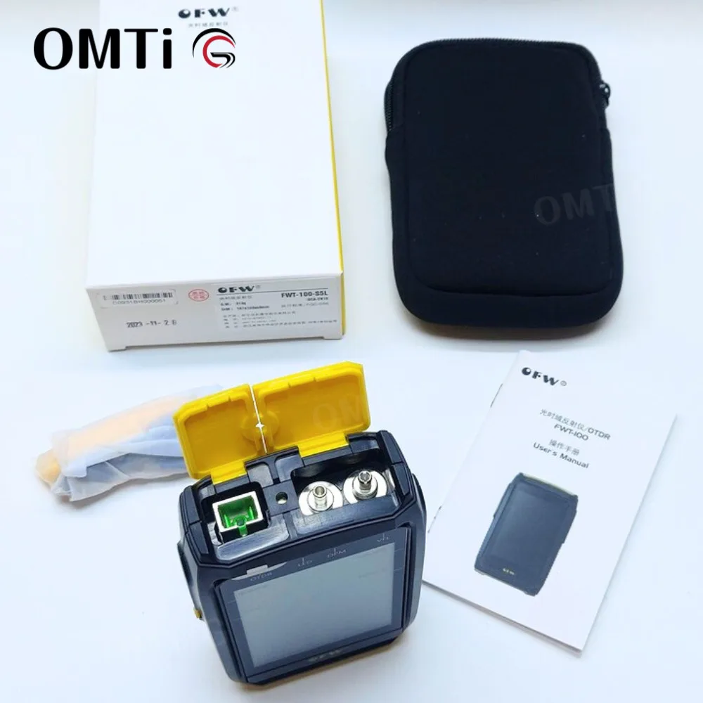 OMTiG Mini OTDR Active Fiber Live Test 1550nm 20dB OFW Optical Reflectometer Touch Screen OPM OLS VFL Tester Sc Connector