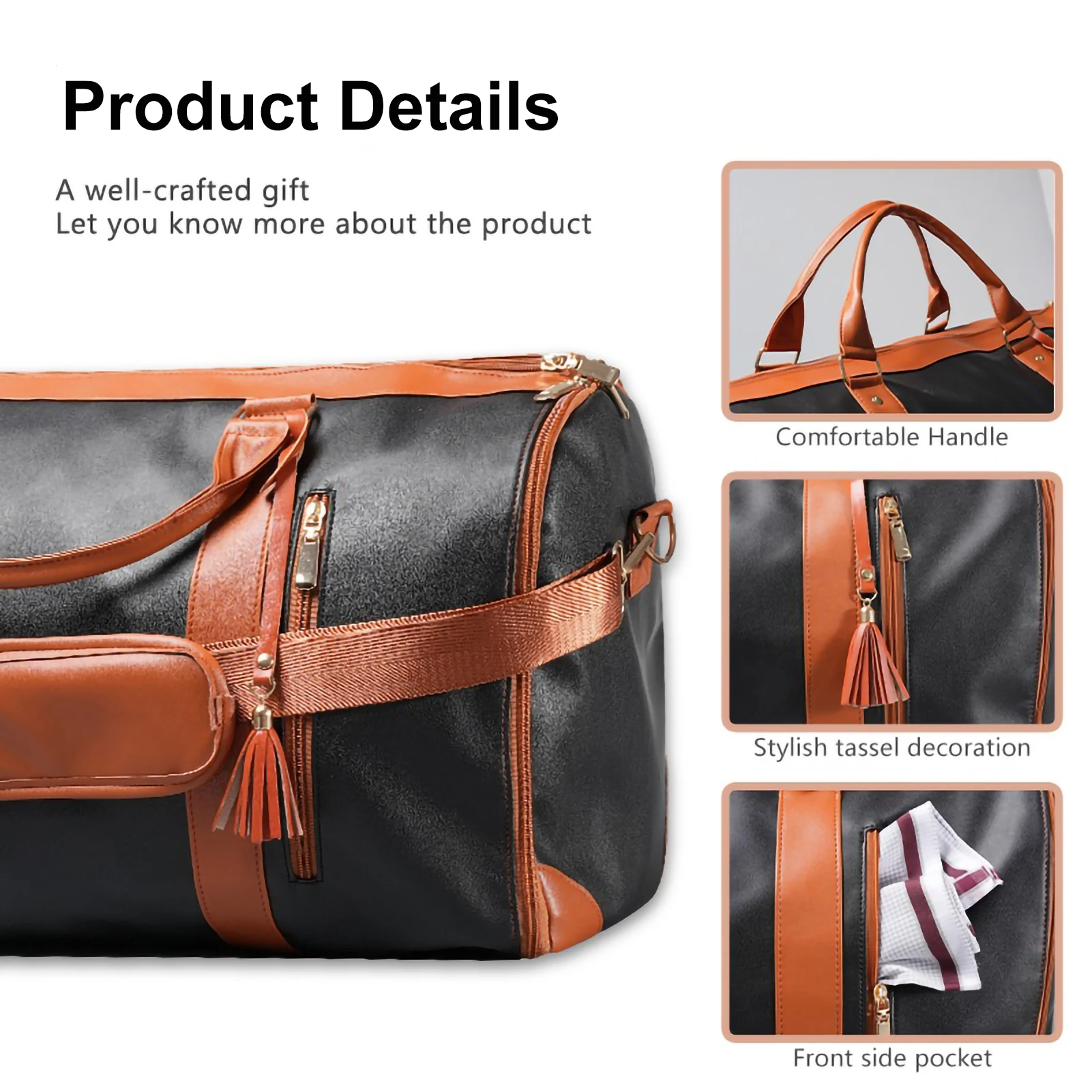 New Large Capacity Travel Bag Foldable Sports Duffle Bag Women\'s Handbag Waterproof Clothes Business Totes Outdoor Fitness Bags