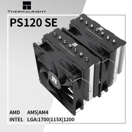 Thermalright-enfriador de CPU PS120 SE, 7 tubos de calor, Torres duales, ventiladores dobles, radiador de aire para PC, disipador térmico Intel 1700 1200 115X AMD AM4 AM5