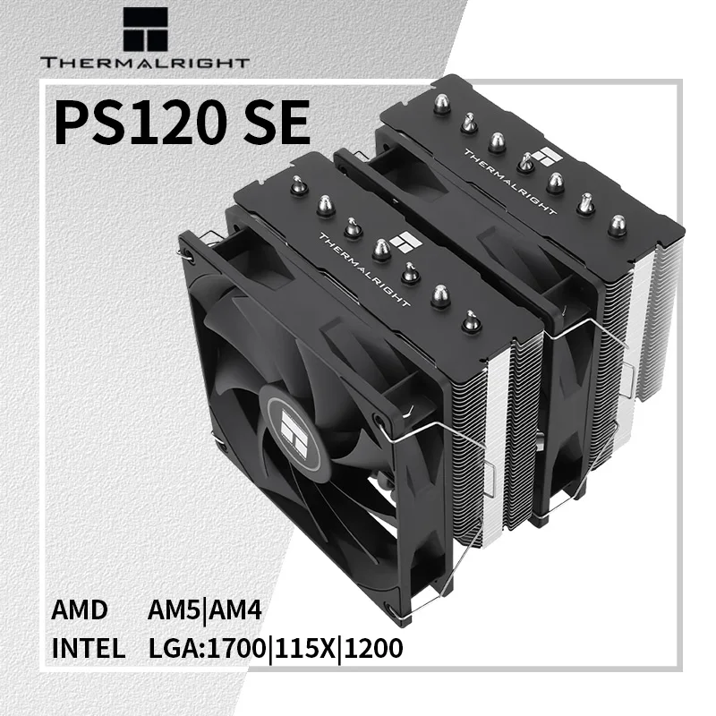 Thermalright PS120 SE CPU 쿨러, 7 히트 파이프, 듀얼 타워 더블 팬, PC 공기 라디에이터 방열판, 인텔 1700 1200 115X AMD AM4 AM5 