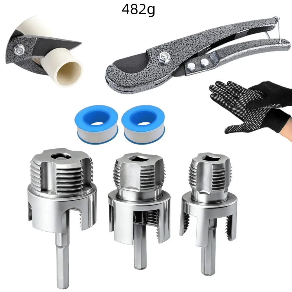 Professional Carbon Steel Pipe Threading Die For PPR Pipes Plumbing Manual Thread Maker Integrated Repair Fitting Device