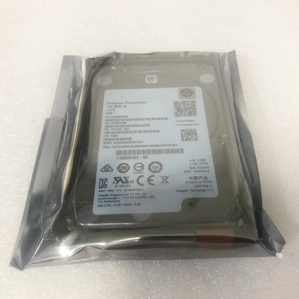 For Dell 1.2T SAS 10K 2.5 ST1200MM0088 0WXPCX 1FF200-151 Hard Disk