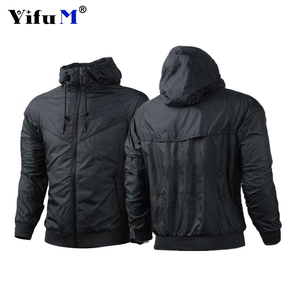 2023 Autumn Men\'s Jackets Waterproof Hoode Wind Breaker Casual Coat Male Jackets Men Patchwork Hiking Sport Clothing