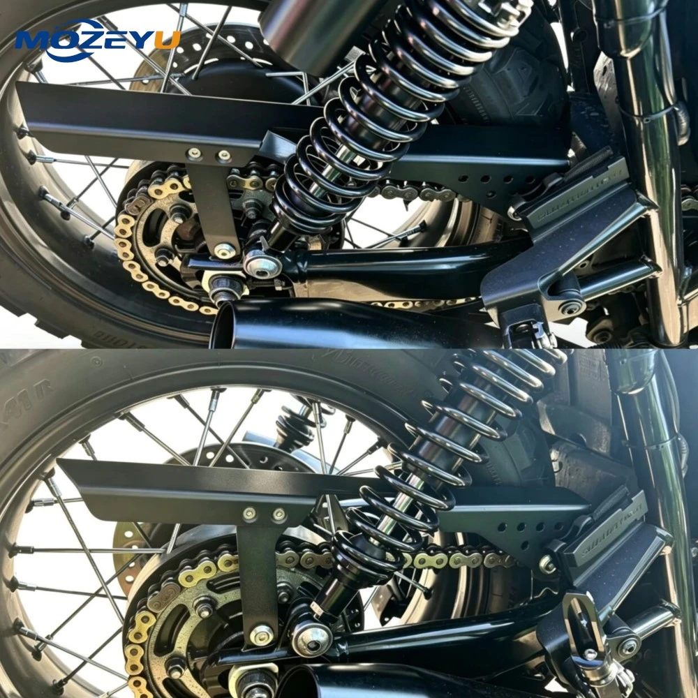For Bonneville T100 T120 2016-2024 For Street Scrambler 900 / ABS 2017 2018 2019 2021 2022 Motorcycle Chain Guard Protctor Cover