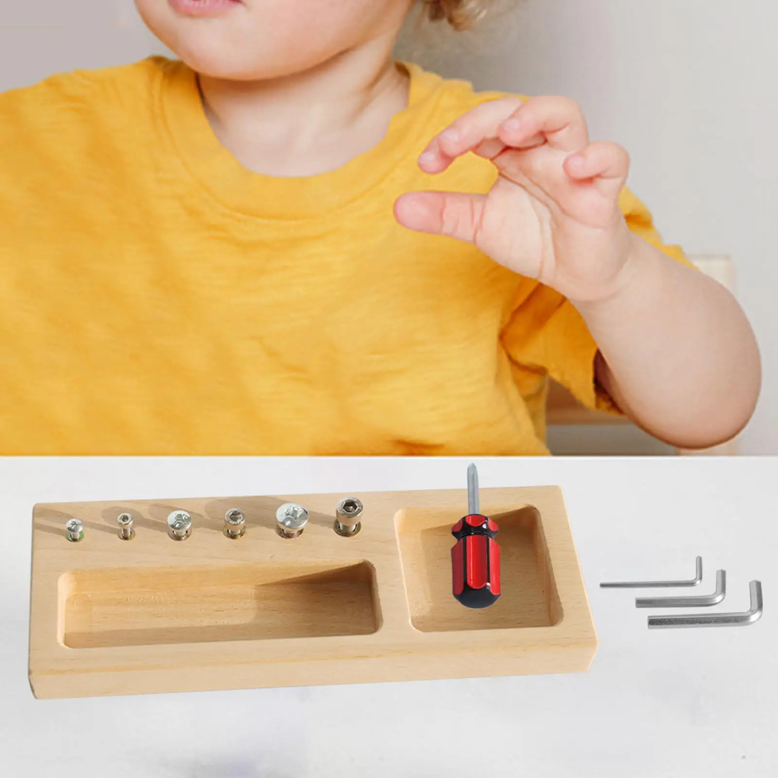 Screwdriver Board Set for Kids Busy Boards Screw Bolt Set Toy Screw Driver Activities Tool for Boys 3 4 5 Year Old Kids Girls