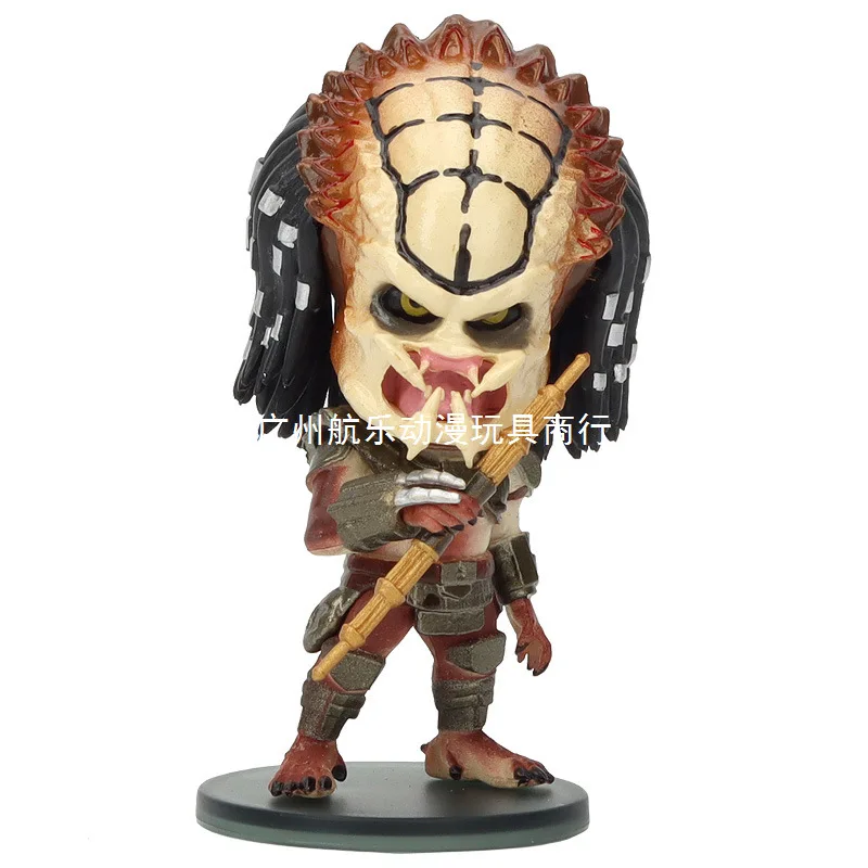 نسخة Q من دمية Predator 4، نموذج مجسم لزينة دمية صياد الغابة الغريبة #4