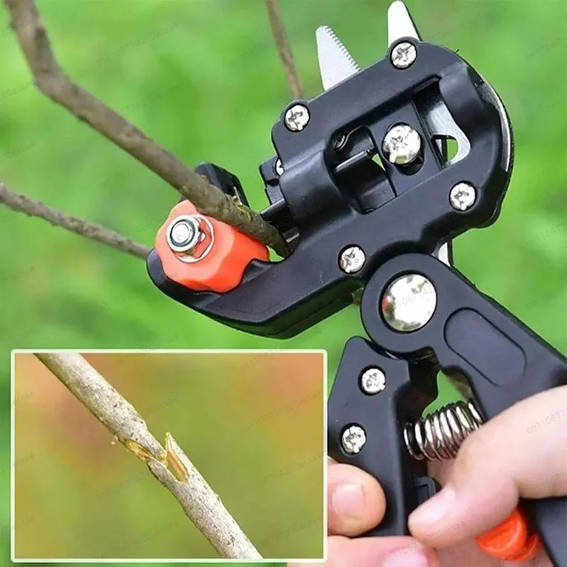 2 in 1 Grafting & Pruning Tool for Fruit Trees, Grafting Knife with 3 Blades & 3 Tapes Included