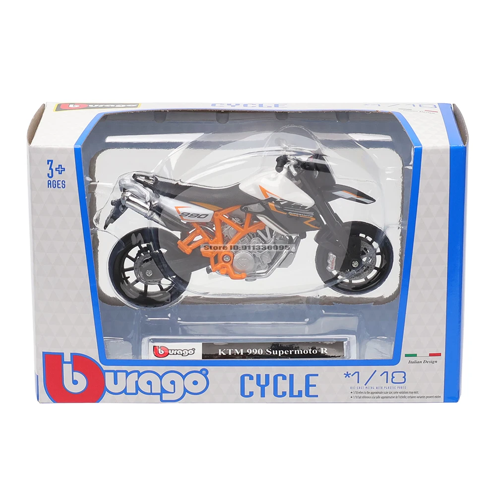 Bburago 1:18 KTM 990 Supermoto R lega moto Honda Africa Twin Adventure modello autorizzato collezione regalo auto giocattolo