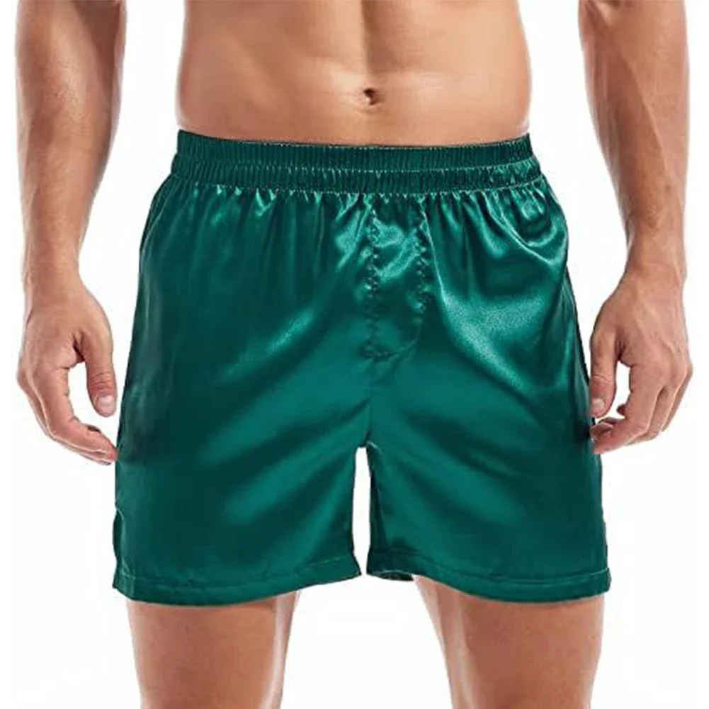 Silk Sleepwear Boxer Trunks Lounge Wear Sleepwear 5 Spandex 95 Polyester Brand New Comfortable Fit Lightweight Fabric
