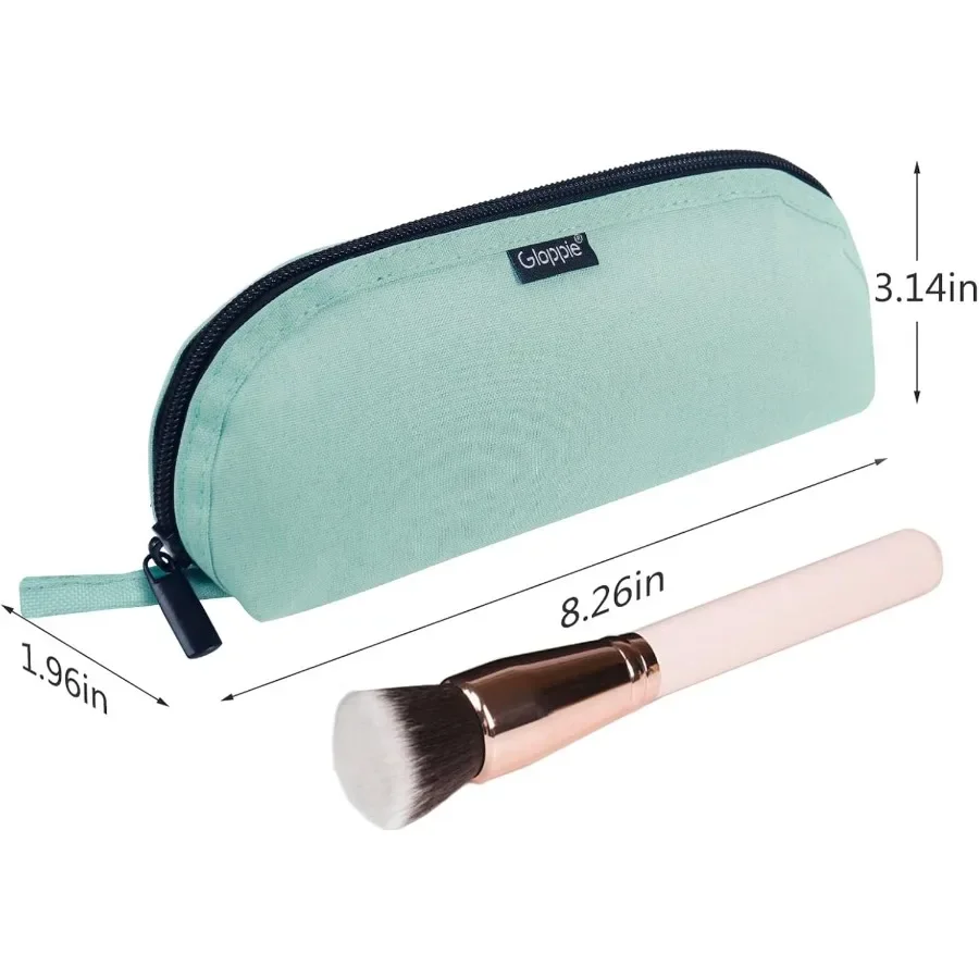 Porta pennelli per trucco da viaggio Gloppie Borsa per trucco piccola Borsa per cosmetici compatta Custodia per cosmetici portatile per organizzare pennelli Onthego