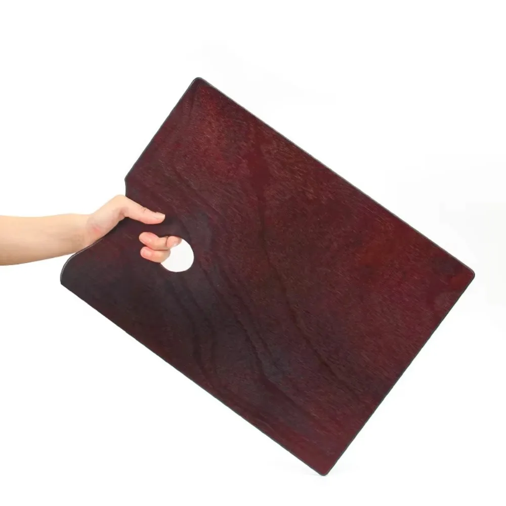 Oval/Square Oil Painting Palette Vintage Oil Sealing Film Acrylic Paint Tray with Thumb Hole Ultra Light Color Mixing Board