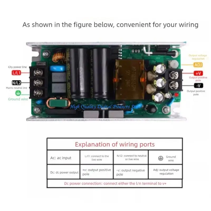 

U2JE 24V5A Switching Power Supply Module AC220V to DC24V Step Down Converter Board