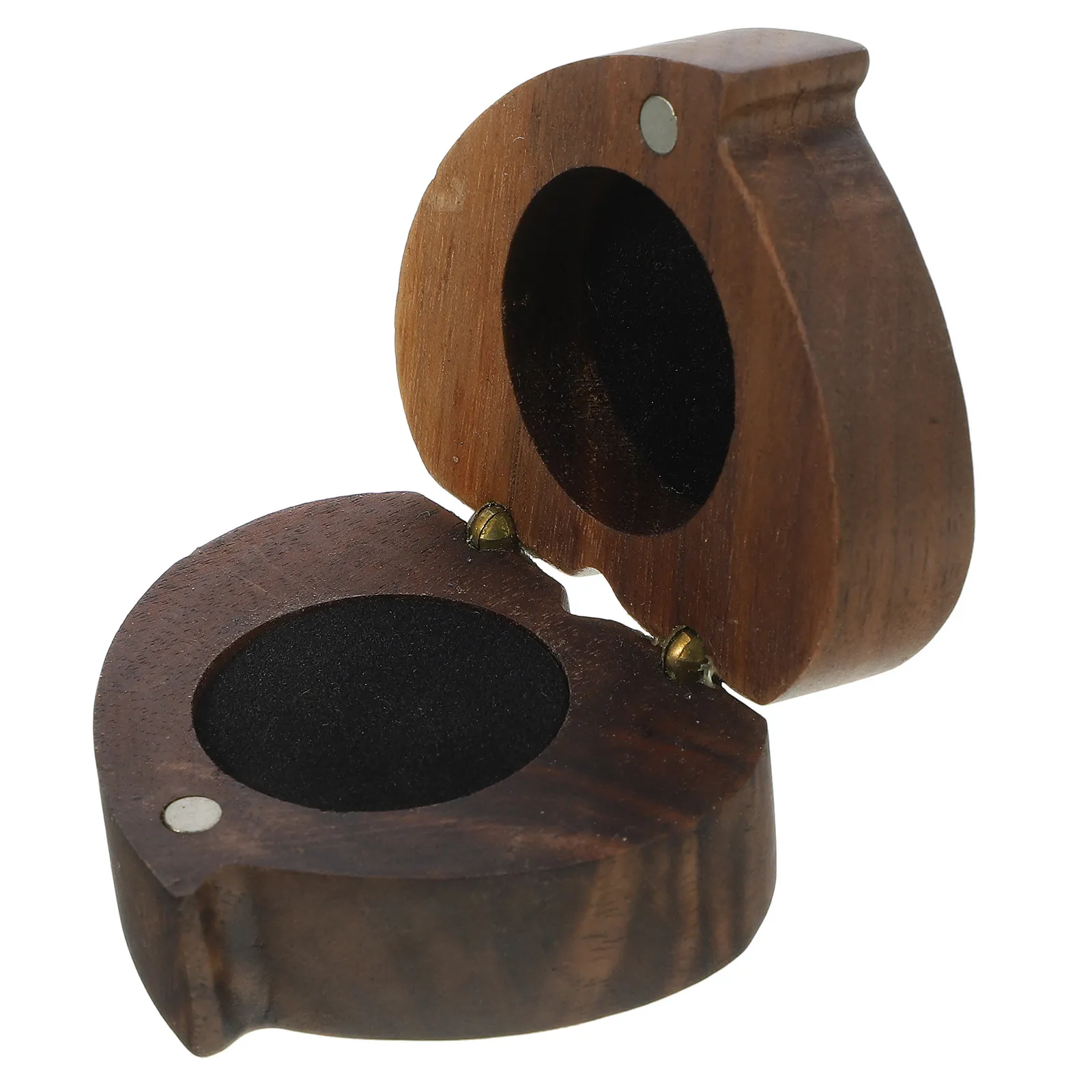 

Wooden Wedding Ring Box Heart Shape Elegant Compact Lightweight Jewelry Display Holder for Proposal Ceremony Engagement Gift