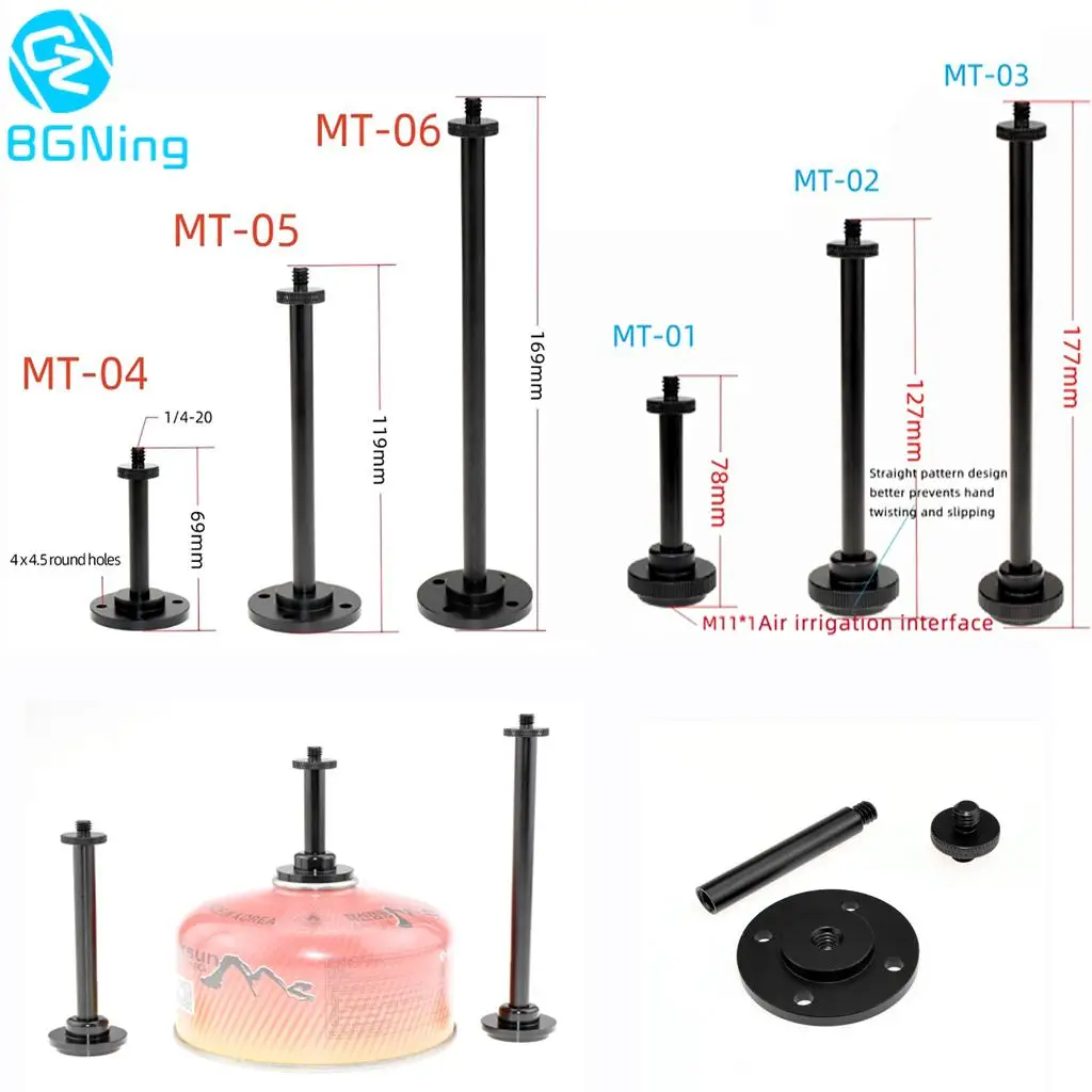 Outdoor Camping Licht Stehen 1/4-20 Schraube Laterne Halterung Aluminium Legierung Multifunktionale Camp Desktop Lichter Halter Erweiterte Stange