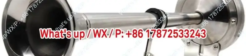 12v24v Ship Electric Flute Horn Stainless Steel Single/Double Clipper Stainless Steel Electric Flute Horn for Cruise Ship