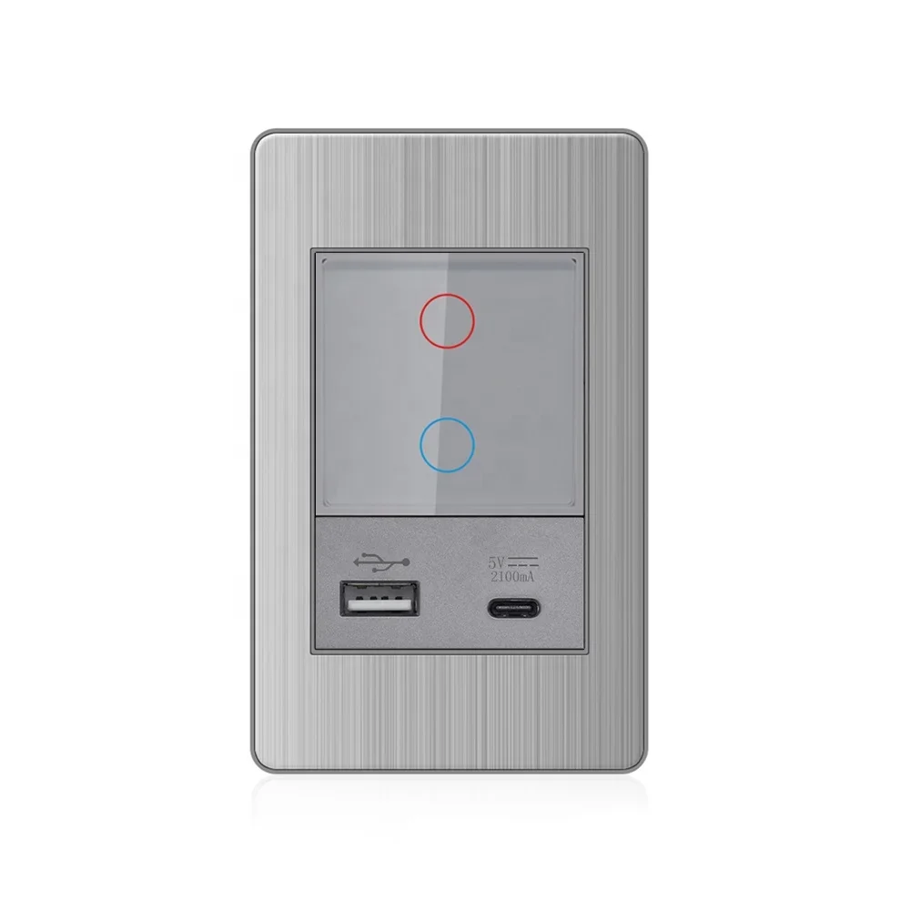 Smart Switch Wifi De Vidrio Templado Home Wall Outlets Module Touch Light Tuya Interruptor Inteligente Wifi