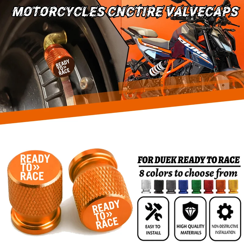 2pcs Accessories Moto Tire Valve Cap Stem Tyre Cover Plug For Ready to Race Adv Duke 390 690 790 890 1190 Rc 1290 Adventure