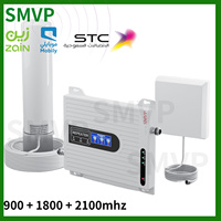 SMVP  360°omni Network Amplifier Kit 3G4G 2100 phone Enhancer 1800 2100 2600 Mobile Phone Network Repeater Cdma 850 4g 1700 1900