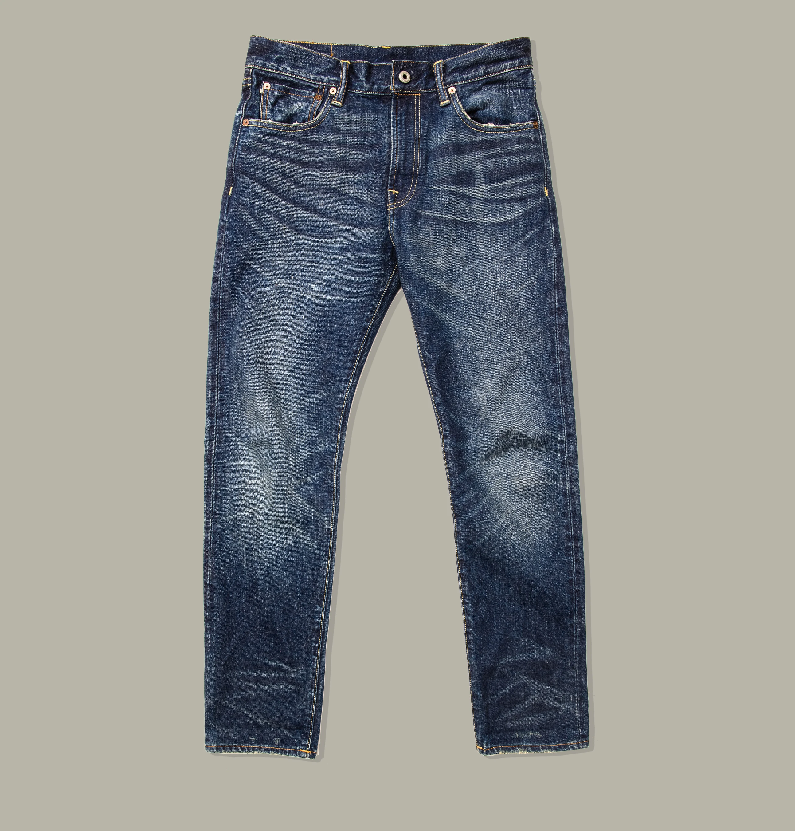 511XX-0009C Red Tornado Good Quality  Washed Slim Fitting Denim Pants 100% Cotton Heavy Thick Jean 16oz