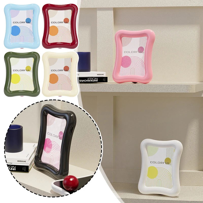 Nordic Style Desktop Table Photo Frame Creative Simplicity Living Room Office Small Photo Frame Postcard Display Ornaments