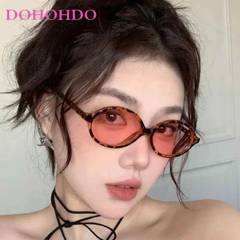 

New Fashion Premium Luxury Brand Design Oval Sunglasses Women Men Retro Classic Summer Traveling Sun Protection Sunglasses UV400