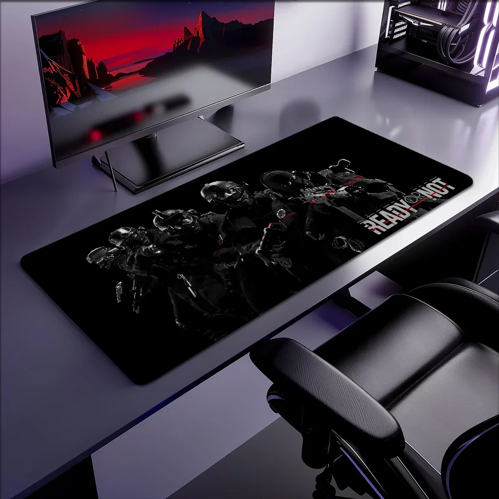 CIFBUY Pretty Ready Or Not Game Character Gaming Mouse Pad Large Desk Mat Lock Edge Keyboard Mat Office Computer Gamer Decor
