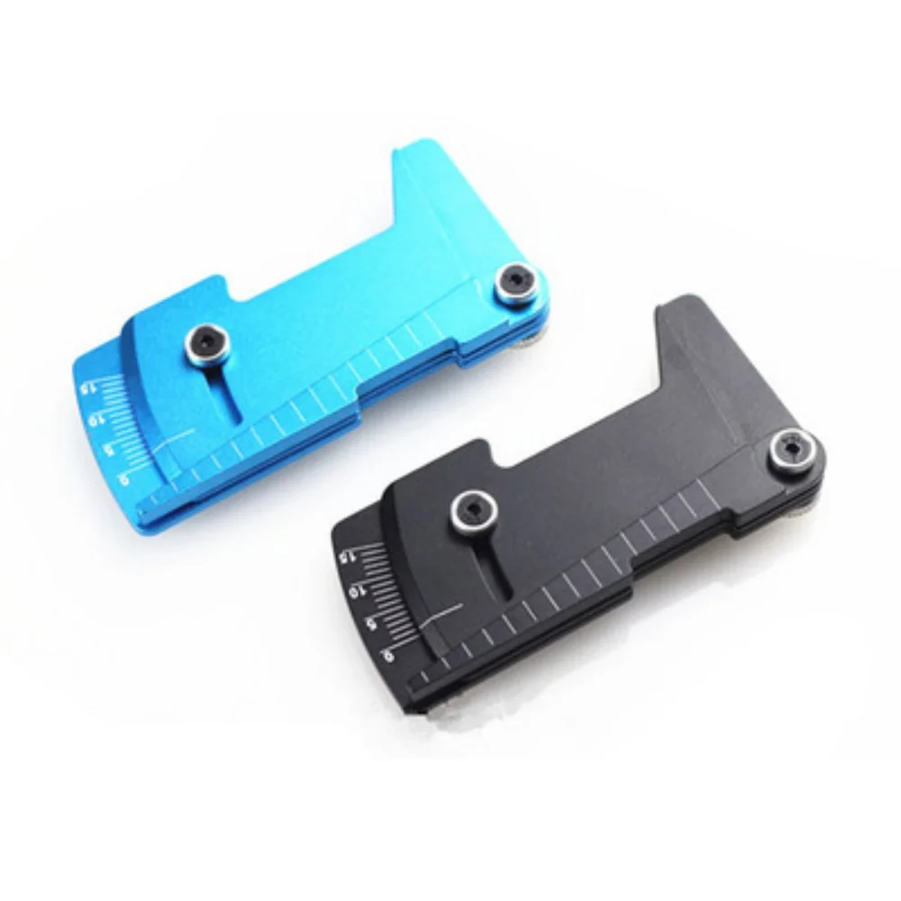 1PC Aluminum Camber Gauge&Ride Height Gauge Tool/Adjustable Ruler For Adjusting Height And Wheel Rim Camber RC Model Car HSP