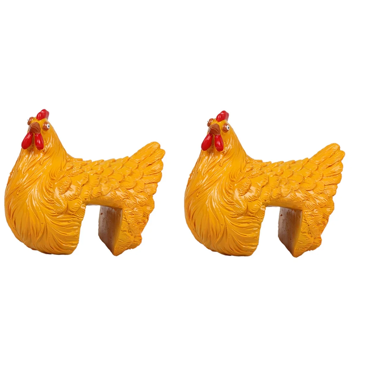 

Funny Chicken Statue, Farm Art, Backyard Garden Decoration, Ornamental Yard Chicken, Decorative Sculpture, Yellow